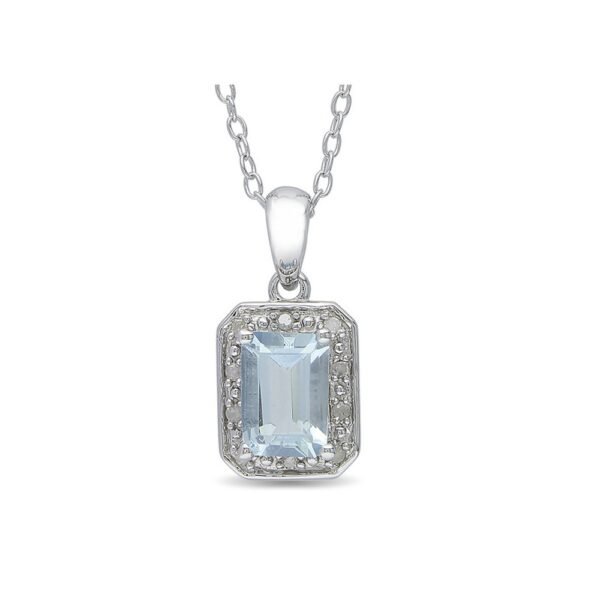 W Carat Aquamarine & Diamond